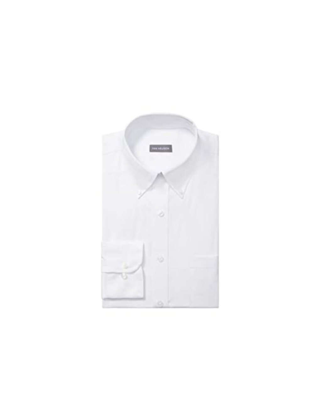 Men's Pinpoint Regular Fit Button Down Dress Shirt Long Sleeve